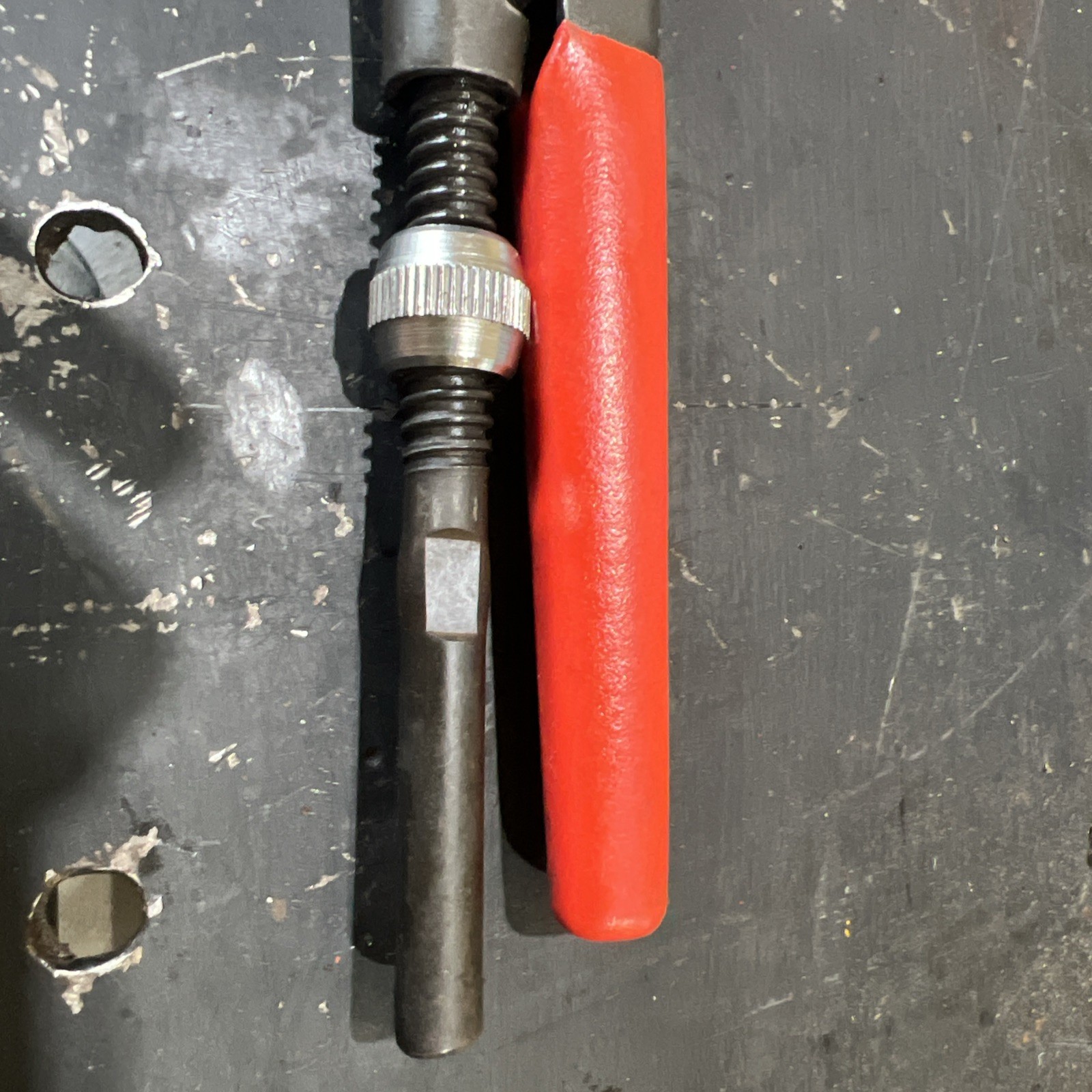 Snap-on Tools Red 8-5/8″ Soft Grip Quick Adjust Pliers Wrench PWZ0QA CLEAN