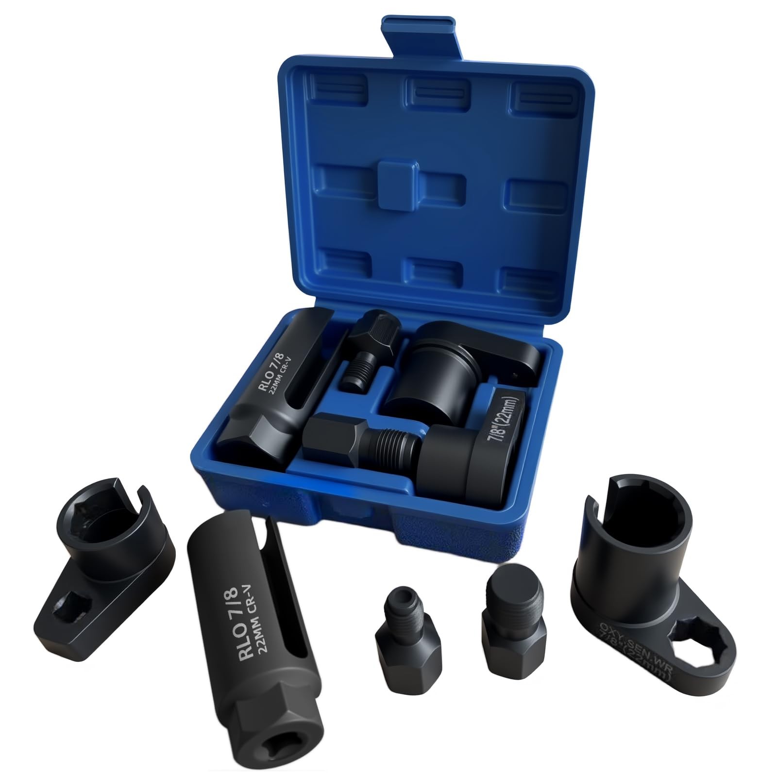 GIroiyai 5PCS Oxygen Sensor Wrench & Thread Repair Kit, Offset Low Profile O2…