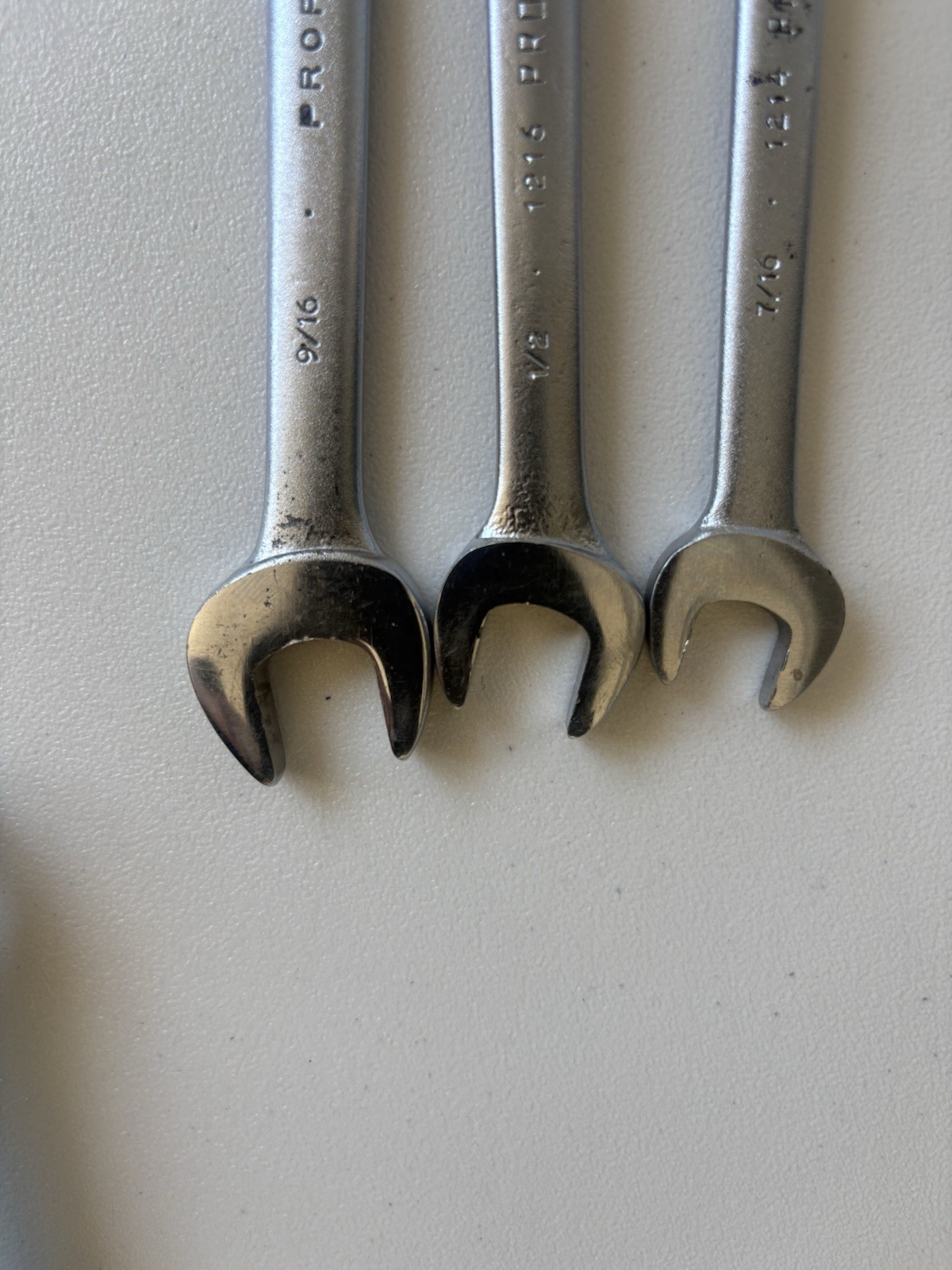 Vintage Proto Professional 7pc Combination Wrench Set 1214-1228 12pt USA Made
