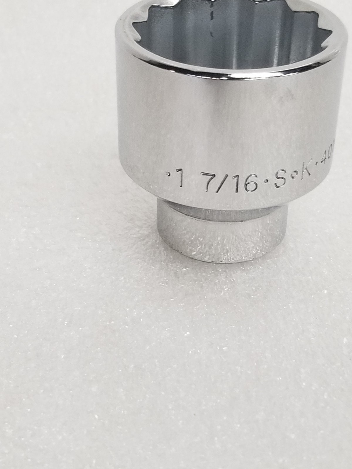 S-K Tools 40146 Standard Socket 1/2″-Dr. 12-Pt Size: 1-7/16″ Made in USA