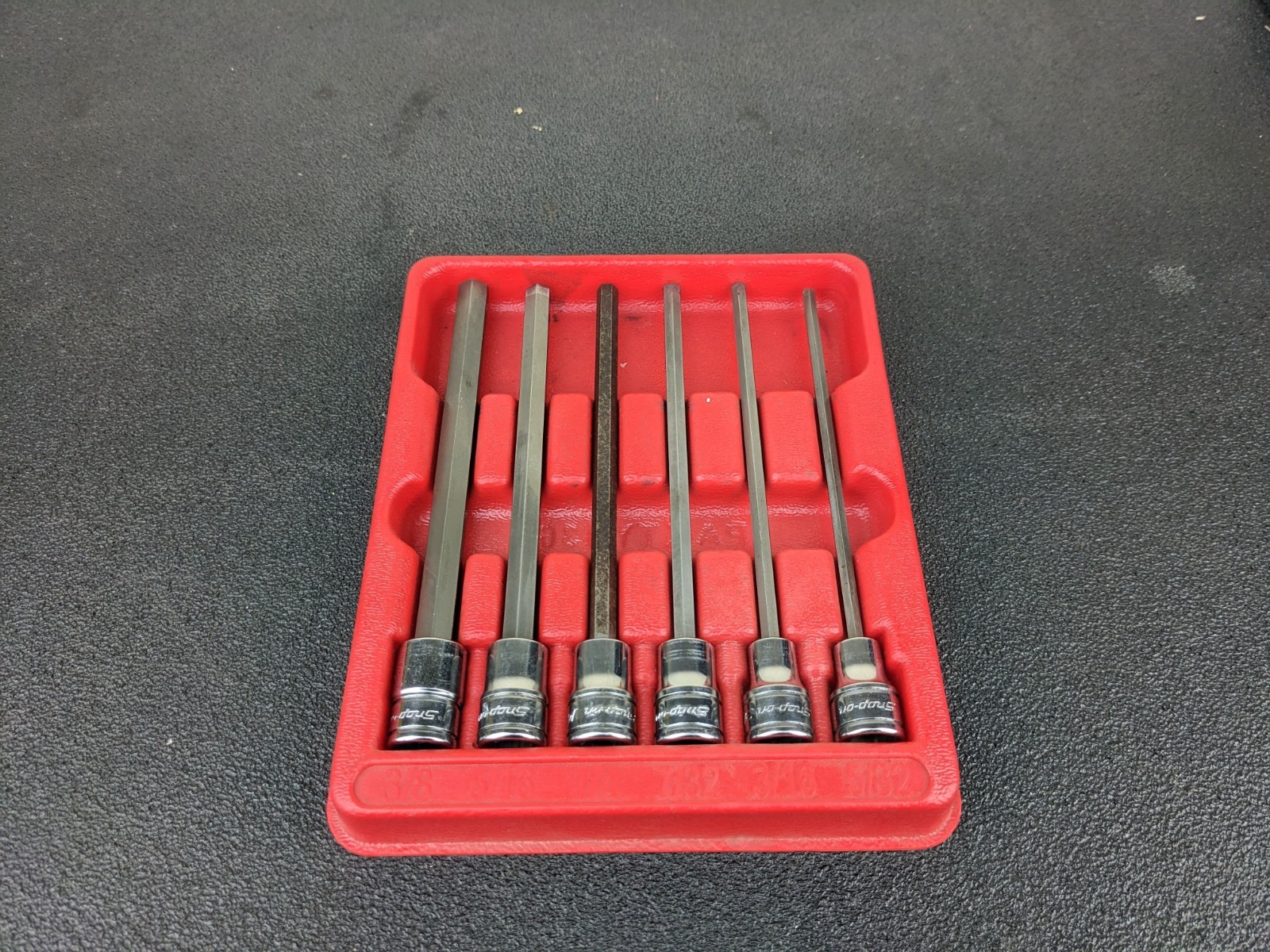 #bn606 Snap-on 3/8″ drive 206EFAL 5/32″ – 3/8″ Hex Socket Driver LONG Shank