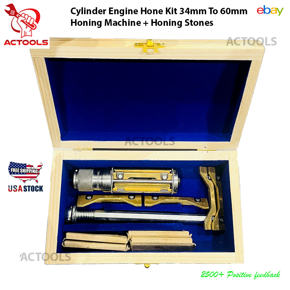 NEW Cylinder Engine Hone Kit 34mm To 60mm Honing Machine + 4 Honing Stones