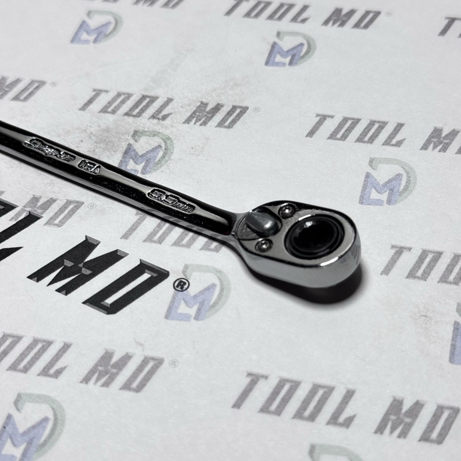 Snap-on Tools USA NEW 5.5mm Metric Reversible Ratcheting Combo Wrench SOXRRM55A