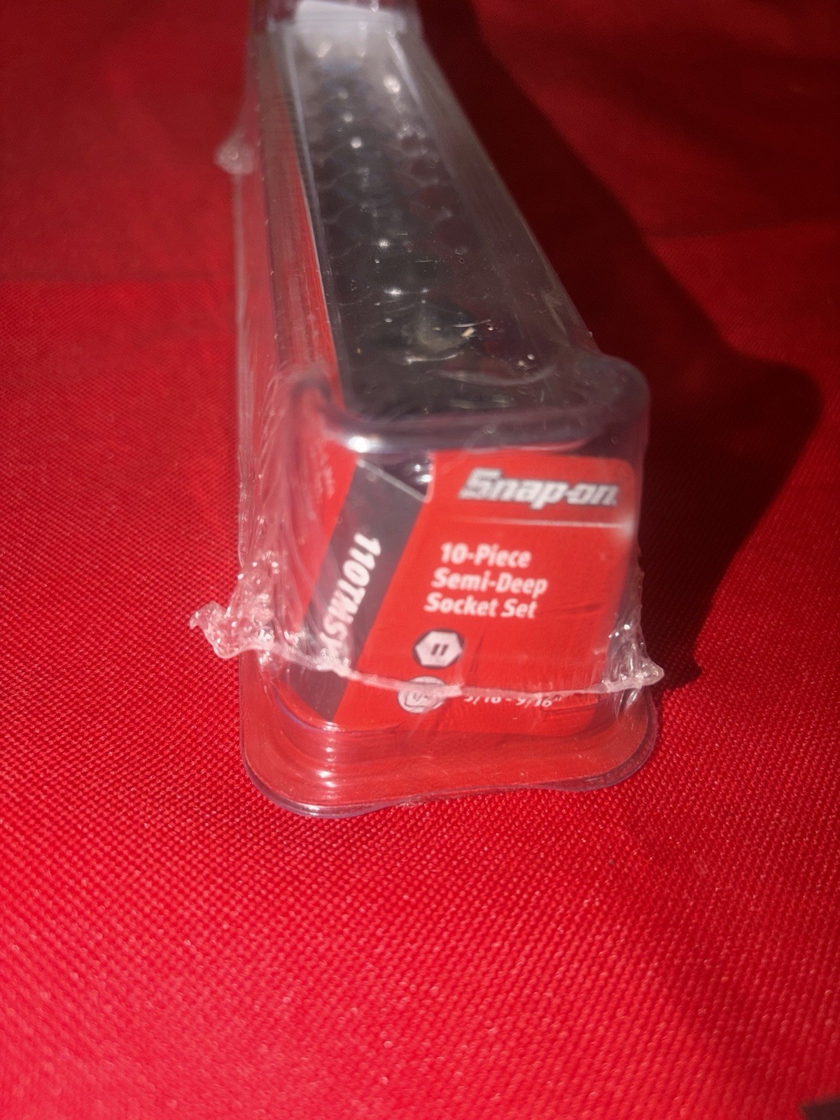 Snap On 110TMSY 10 Pc 1/4 Drive Point SAE Semi Deep Socket Set 3/16–9 1/6