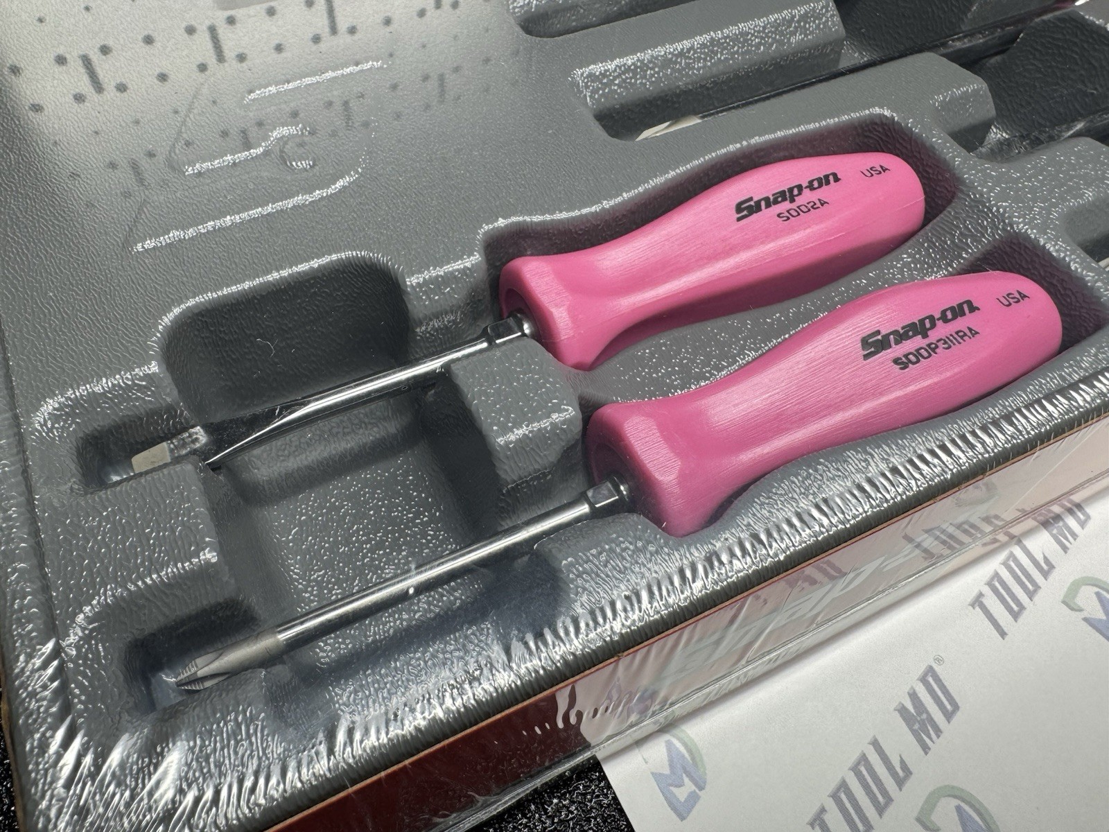 Snap-on Tools USA NEW 7-Piece PEARL PINK Combination Screwdriver Set SDDX70A