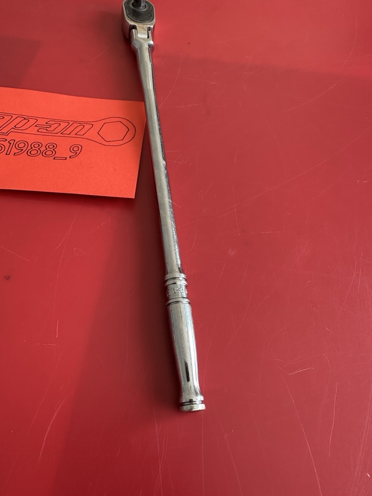 Snap On 1/4 Drive Dual 80 Technology Extra-Long Handle Flex-Head Ratchet TLLF72.