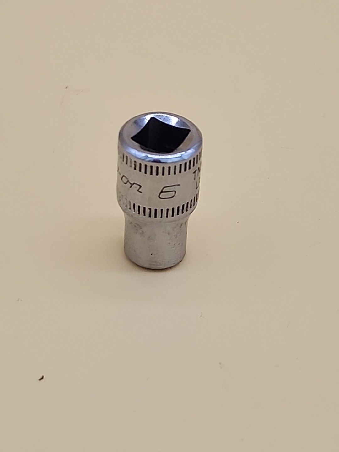 Snap-on Tools TMM6 6 Pt 1/4″ Drive 6mm Shallow Chrome Socket USA