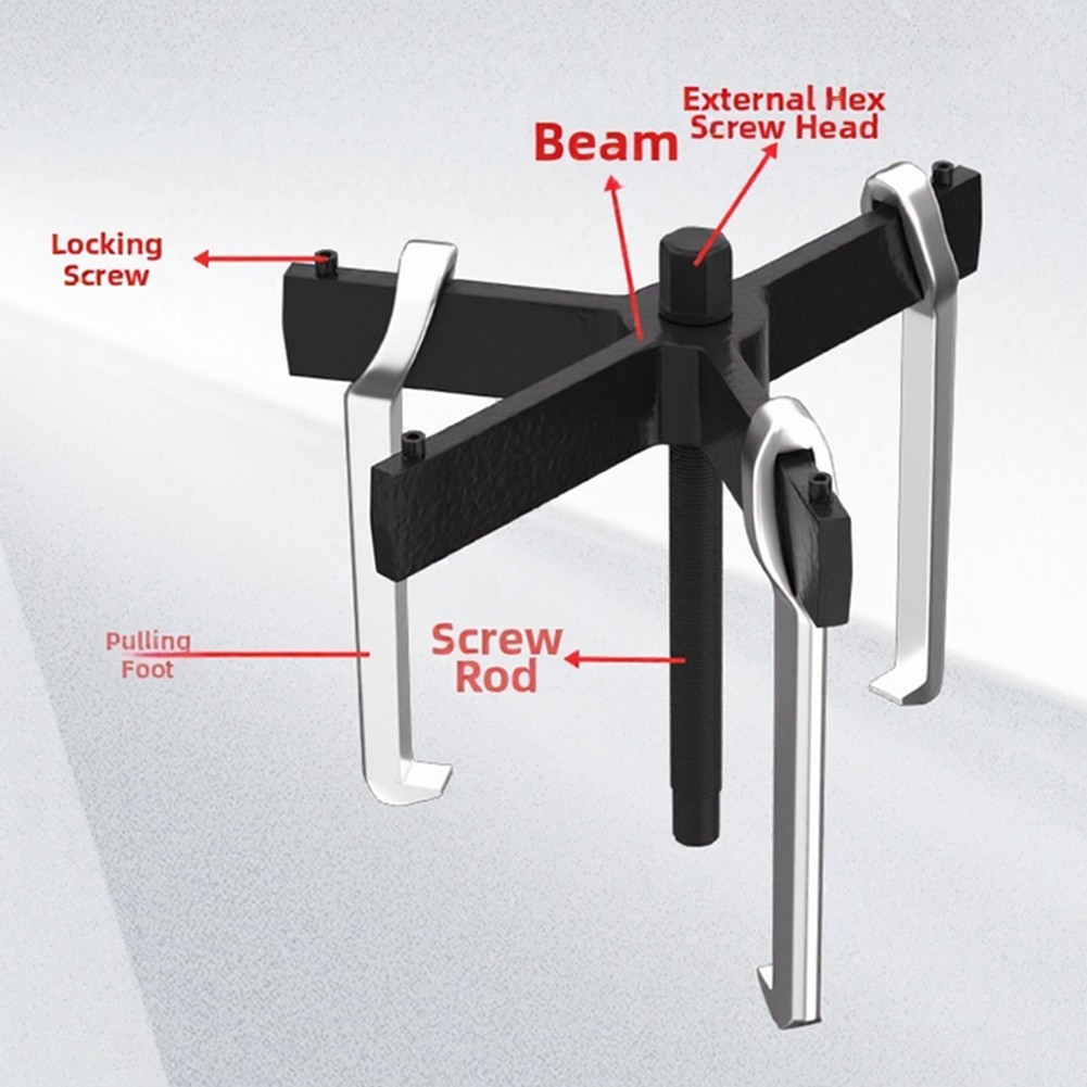4 Inch 3 Jaw Puller for Efficient and Safe Automotive Component Removal