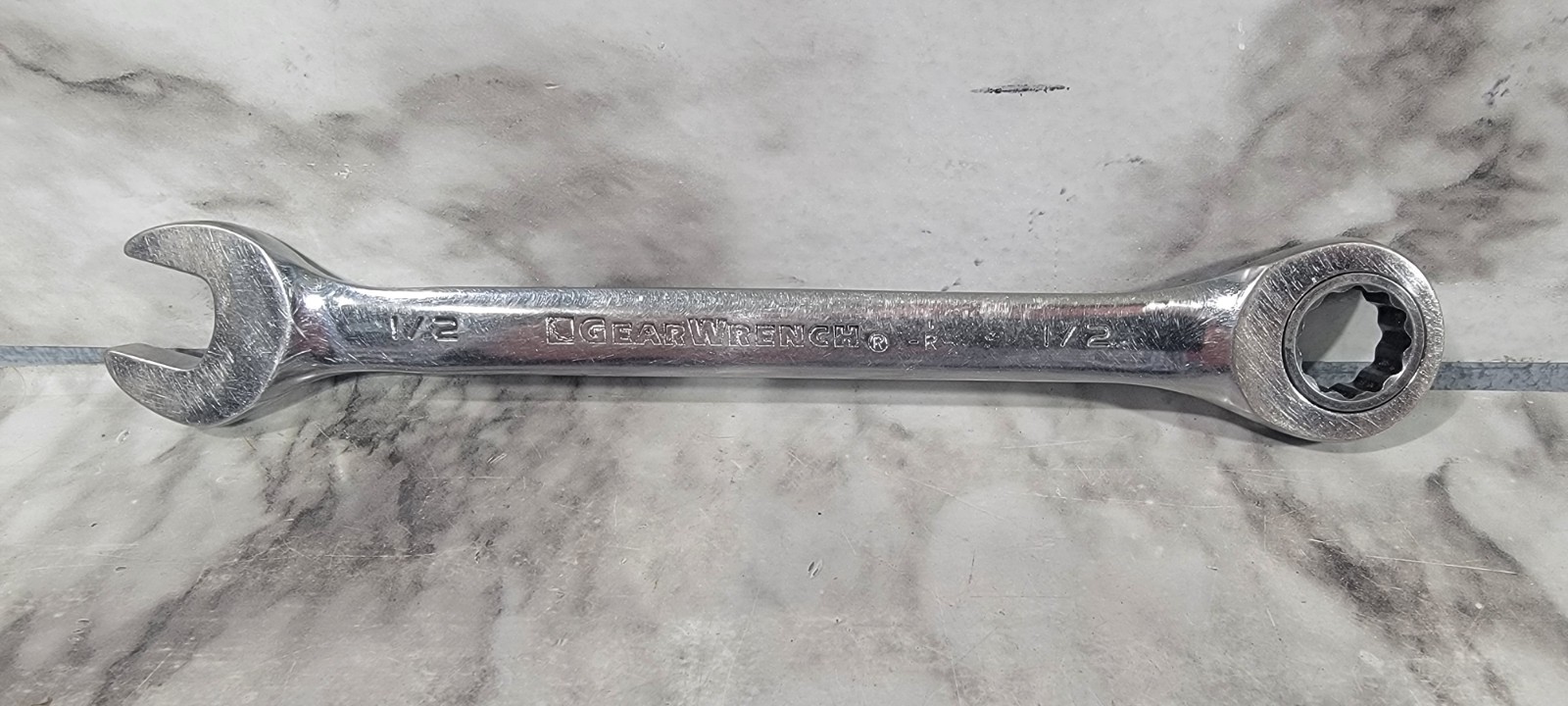 Gearwrench Ratcheting SAE 1/2 Wrench 12 point 7 inches Long