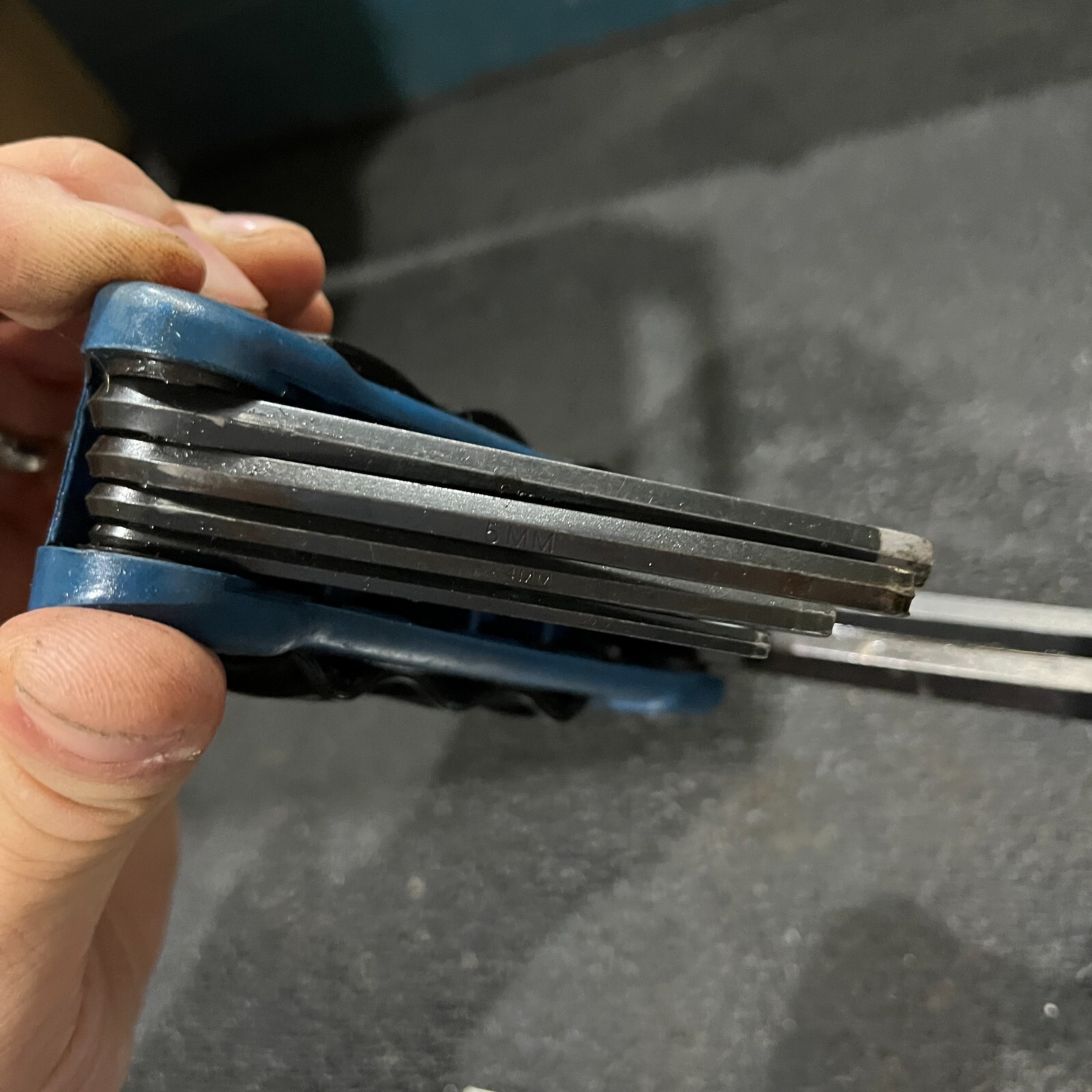 Unbranded USA 6 Piece Metric Folding Hex Key Set 3mm-10mm