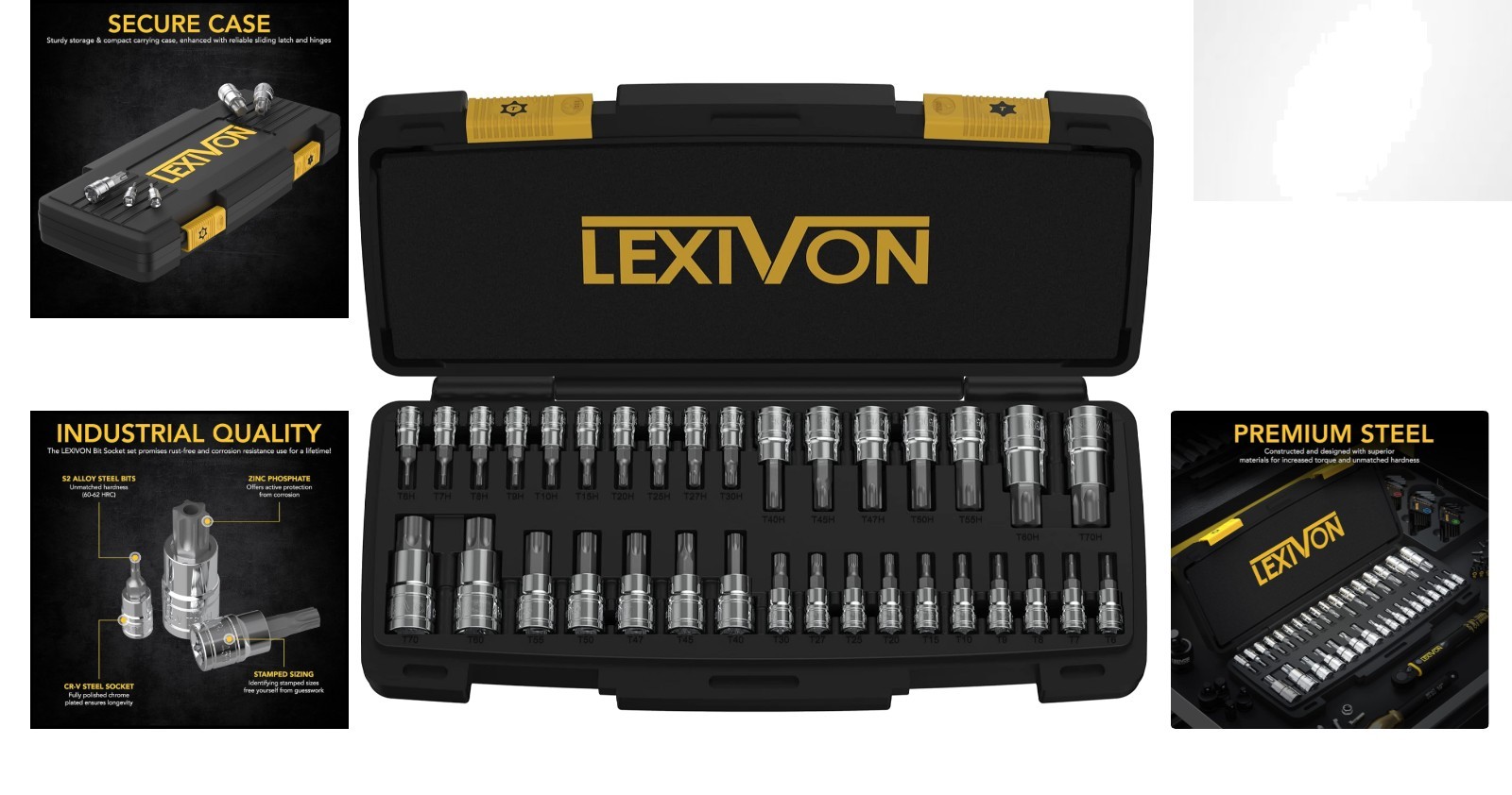 Enhanced Master TORX Bit Socket Set – 34-Piece S2 Steel with Polished Finish