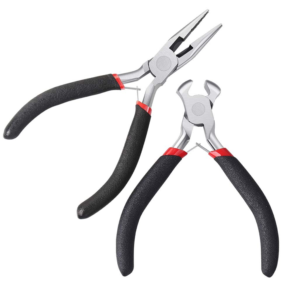 2-Pack Zipper Repair Kit – Install Pliers and Tool for Brown