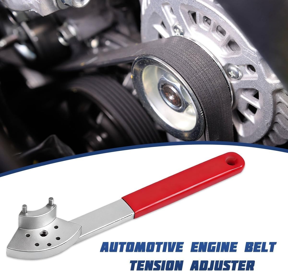 Engine Timing Belt Tensioner Wrench Adjuster Automotive Spanner Red