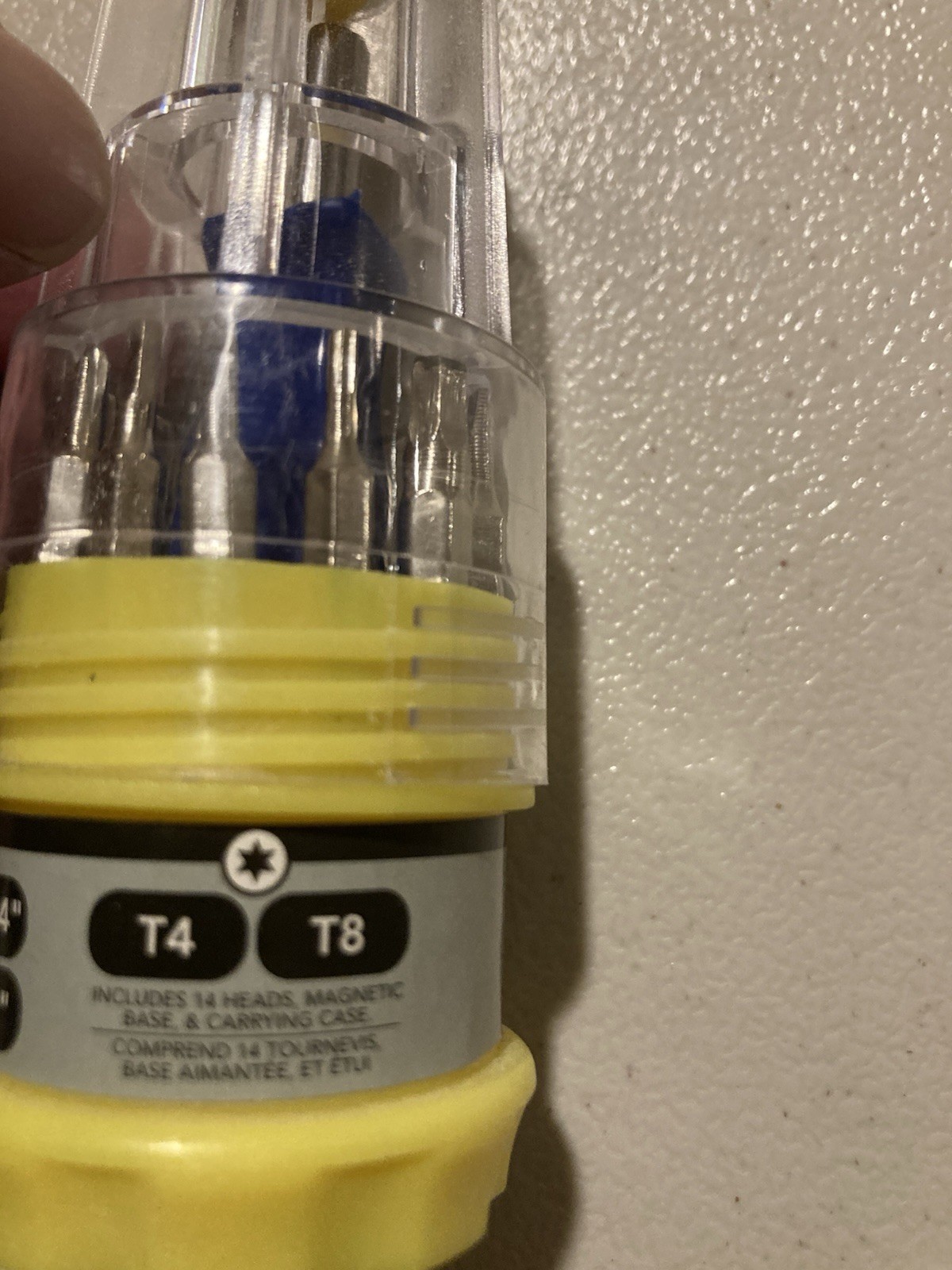 Miniture Screwdriver Set In Plastic Carrying Case