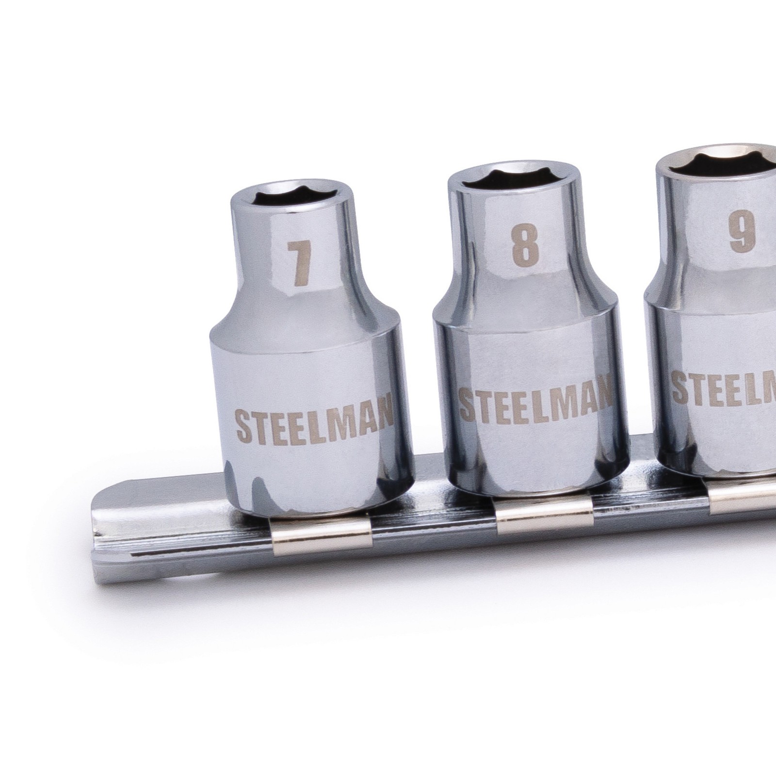 Steelman 13pc 3/8-in Drive Shallow Depth 6-pt Metric Chrome Socket Set 78528