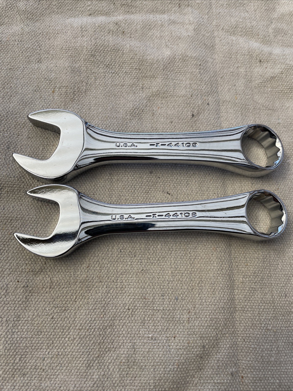 Craftsman 11/16″- 3/4” Stubby Combination Wrench 12 Point USA 44108-44109 #b-6