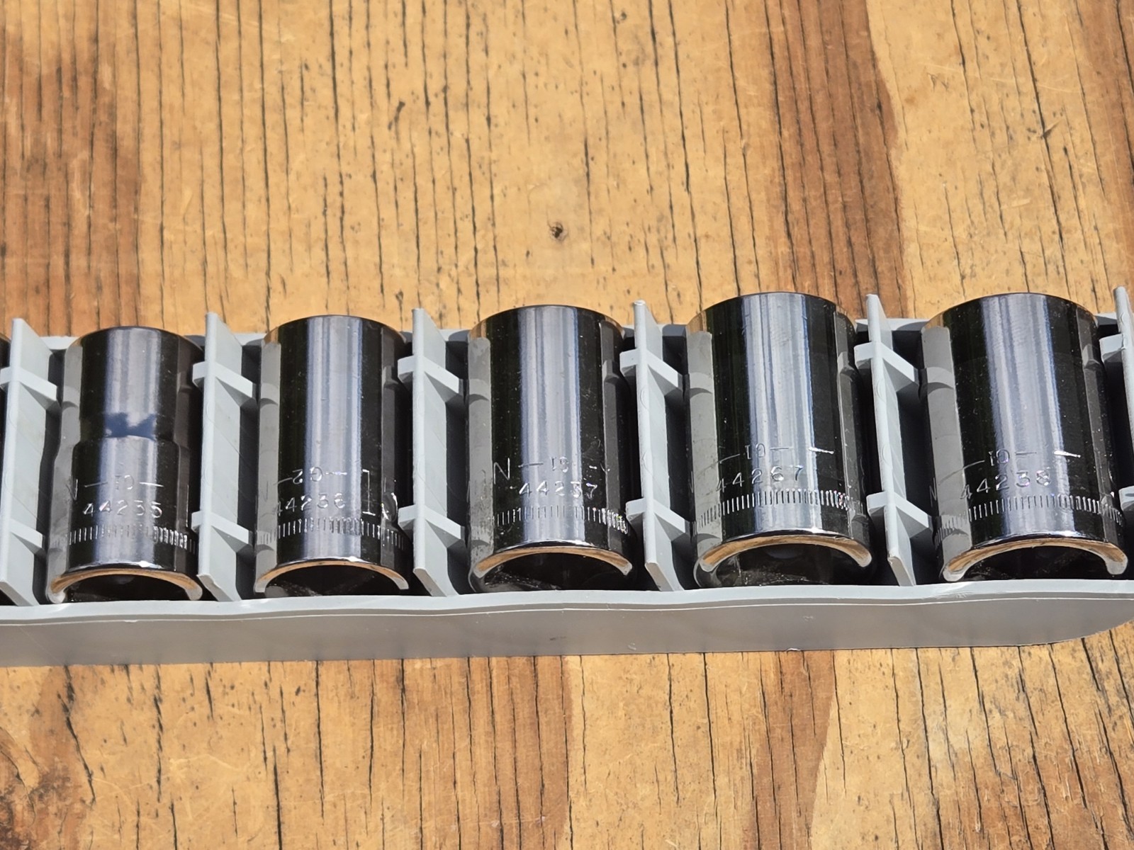 Vntg NOS SEARS Craftsman USA 10pc 1/2” Drive METRIC Socket Set 12pt 9-19mm 34457