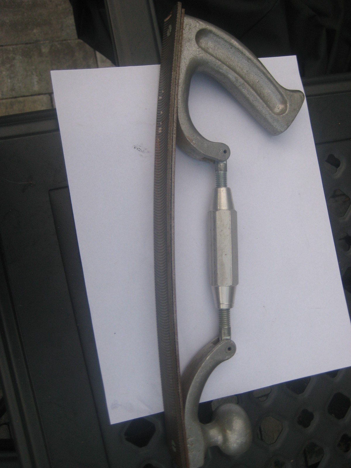Vintage Auto Body File Rasp Adjustable 14″ with 2 extra files