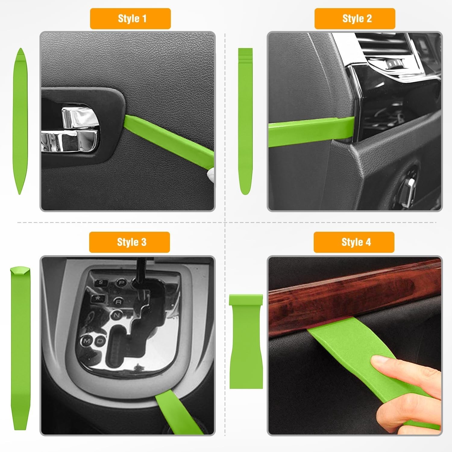 8PCS Auto Trim Removal Tool Kit No-Scratch Removal Tool Kit for Car Audio Das…