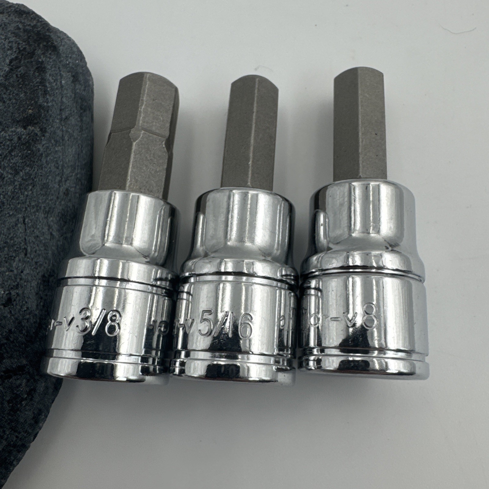 Powewrbuilt SAE Metric 16pc Lot Bit Torx Sockets see photos for sizes
