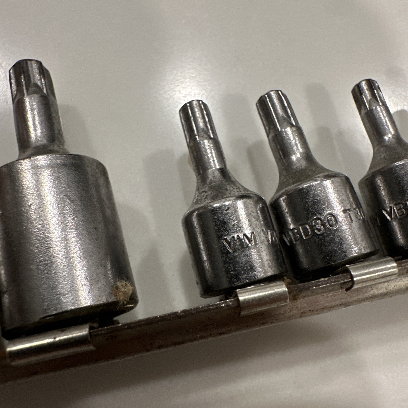 VIM tools 8pc. torx bit set – replaceable bits- 1/4 in. and 3/8 in. drivers. USA