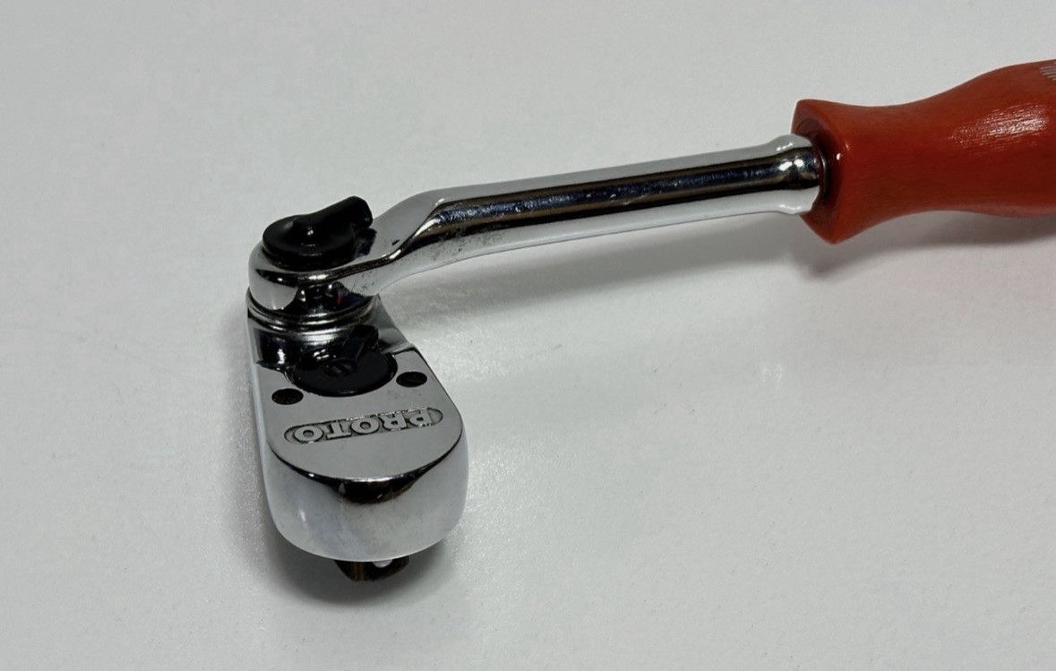 Proto USA Made (Rare) Professional 5257L 3/8″ Drive Indexable Ratchet Red Handle