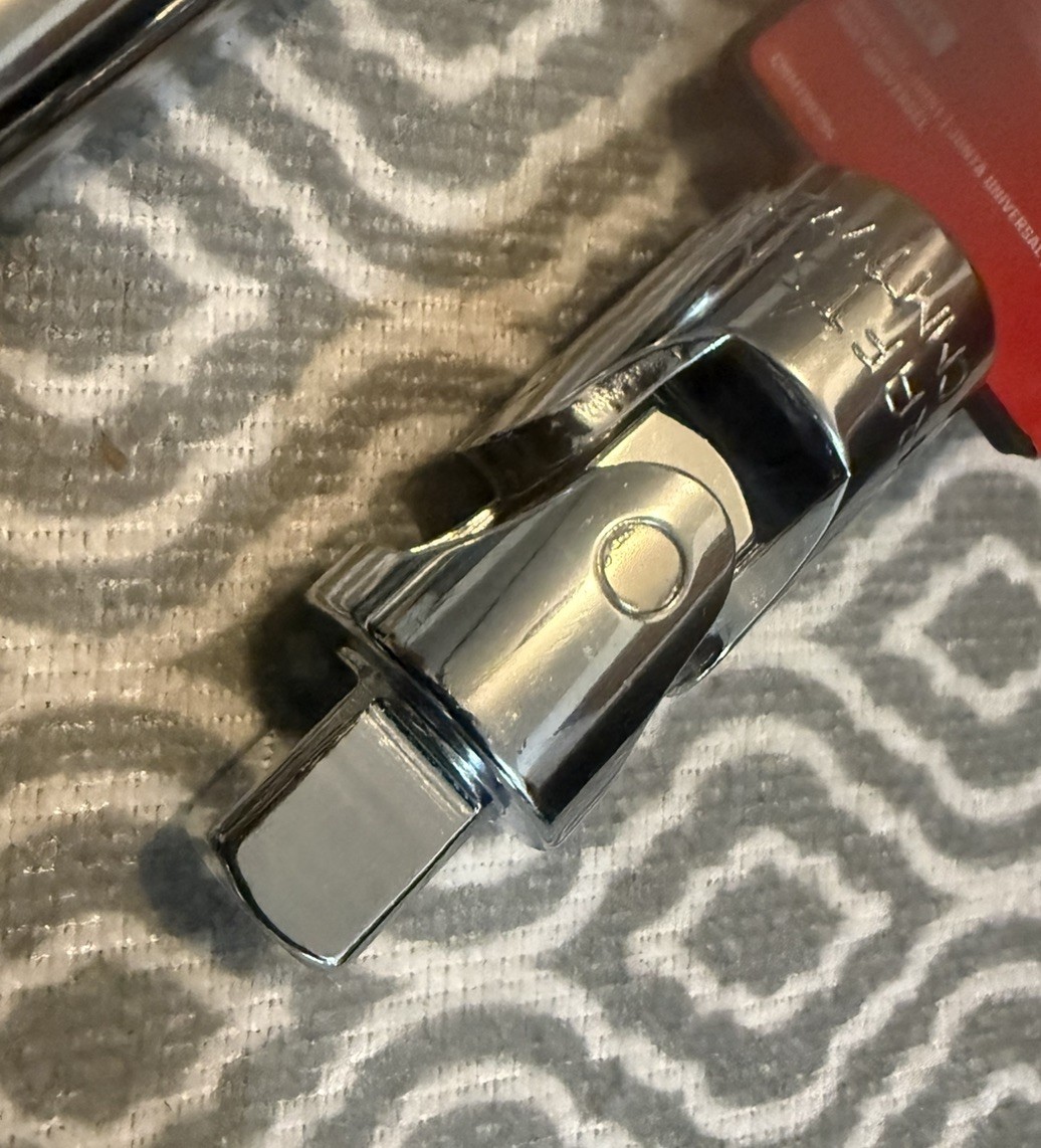 Craftsman 1/2 inch drive ratchet – 6” extension – swivel – NEW polished Chrome