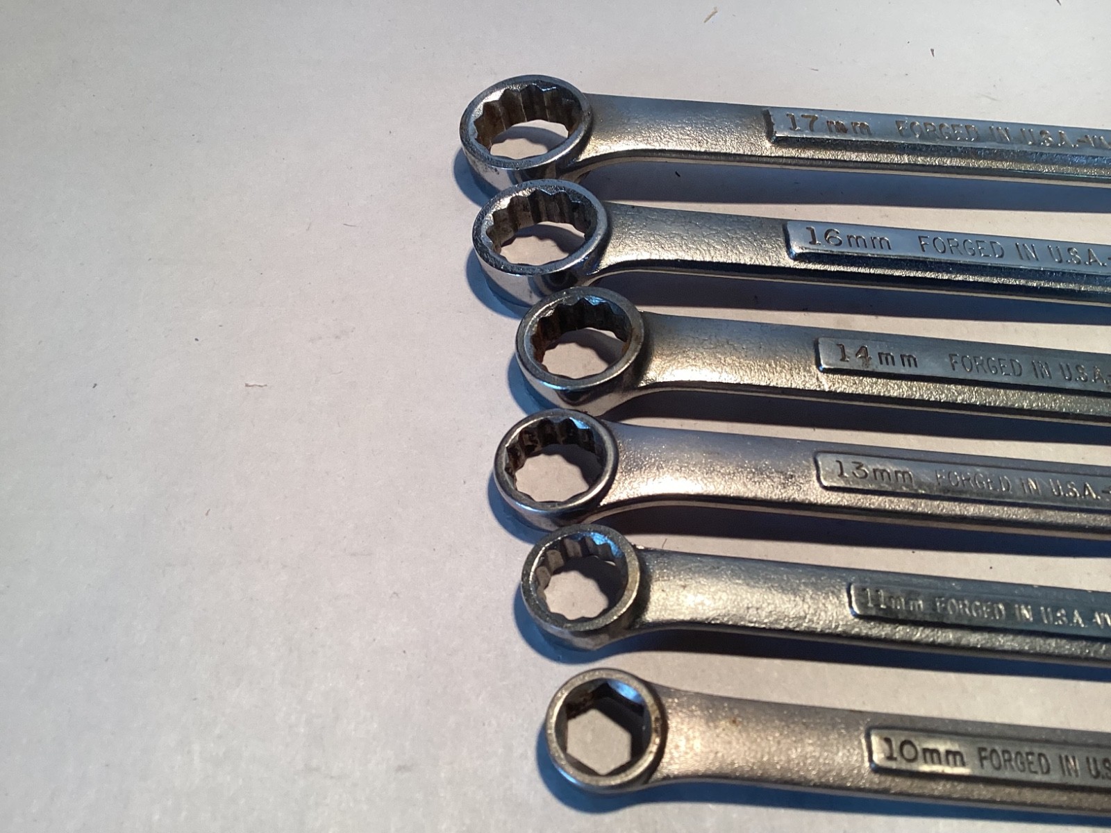6 Vintage Craftsman V/ metric combo wrenches 10mm 11mm 13mm 14mm 16mm 17mm