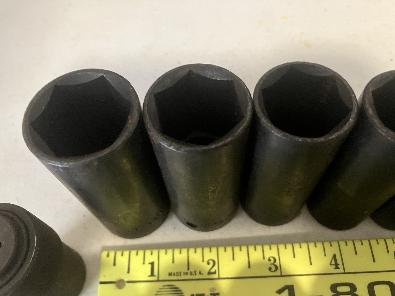 Lot of 19 Deep & Med Well 1/2” Drive Impact Sockets – SAE – Read Desc.