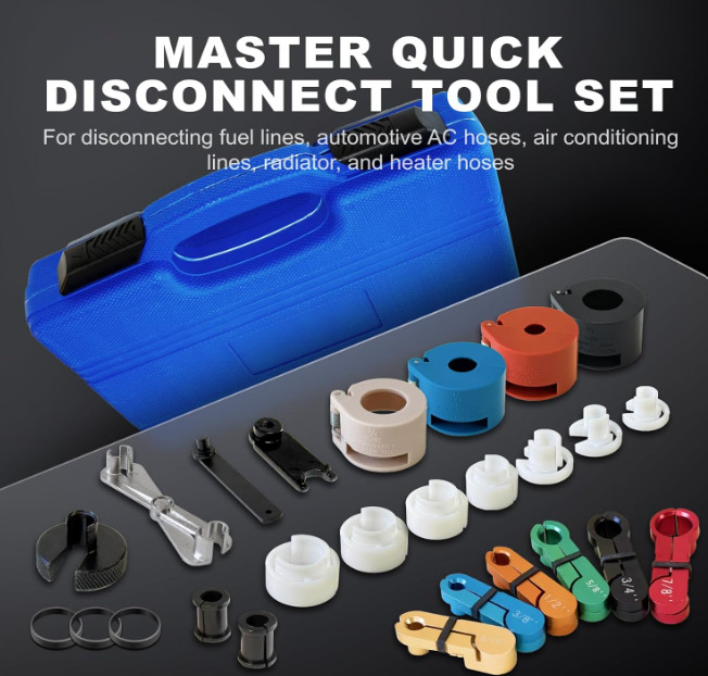 Master Quick Disconnect Tool Set 22pcs Premium Fuel Line Disconnect Tool Set