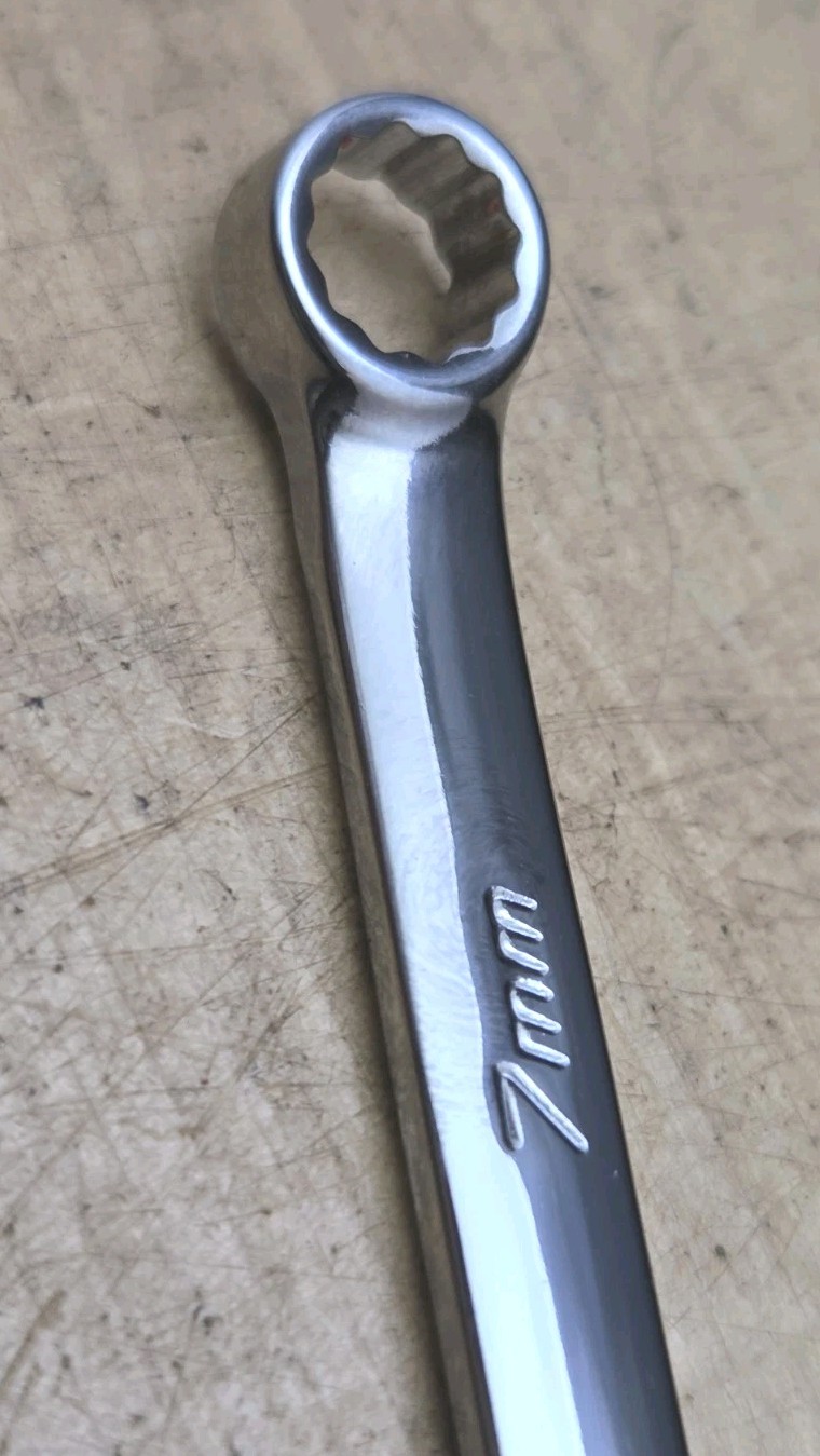 New Snap On SOEXM7 – 7mm Flank Drive Plus 12Pt Chrome Combination Wrench