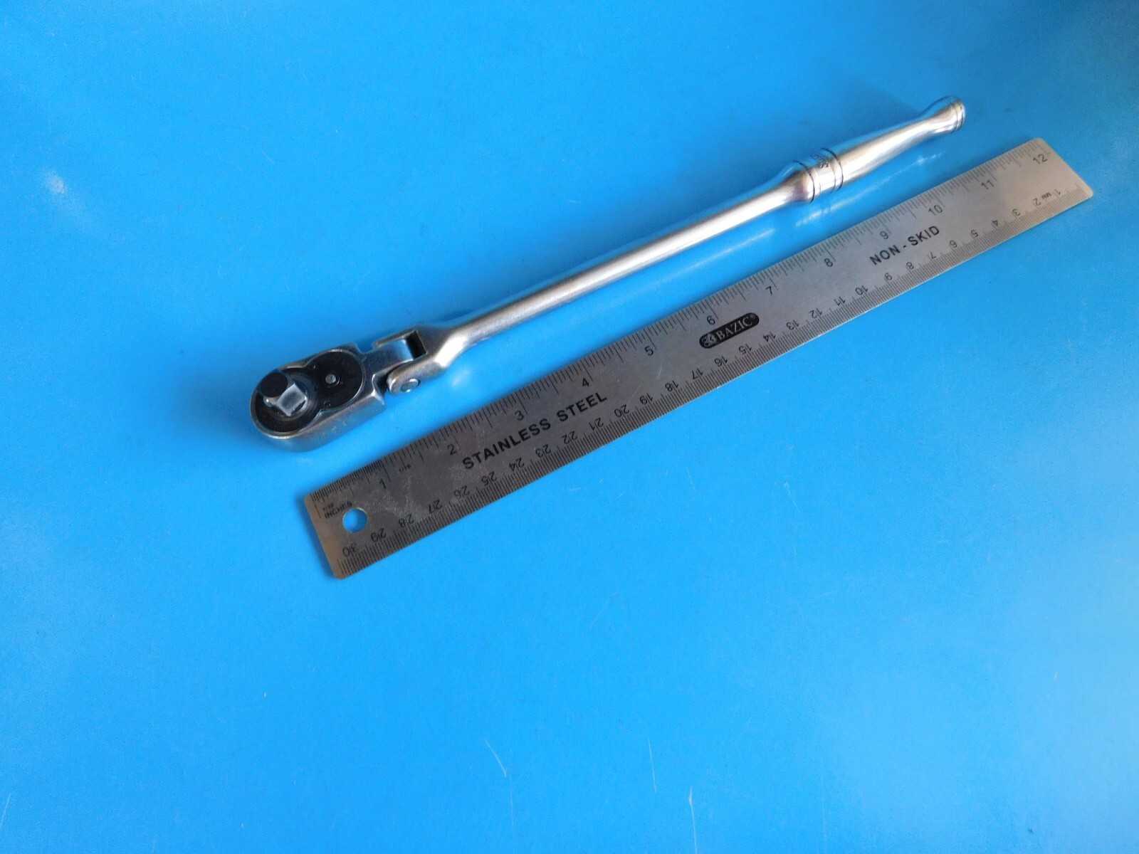 USED, SNAP ON TOOLS 3/8 IN. DR. LONG FLEX HANDLE RATCHET, PART #F731