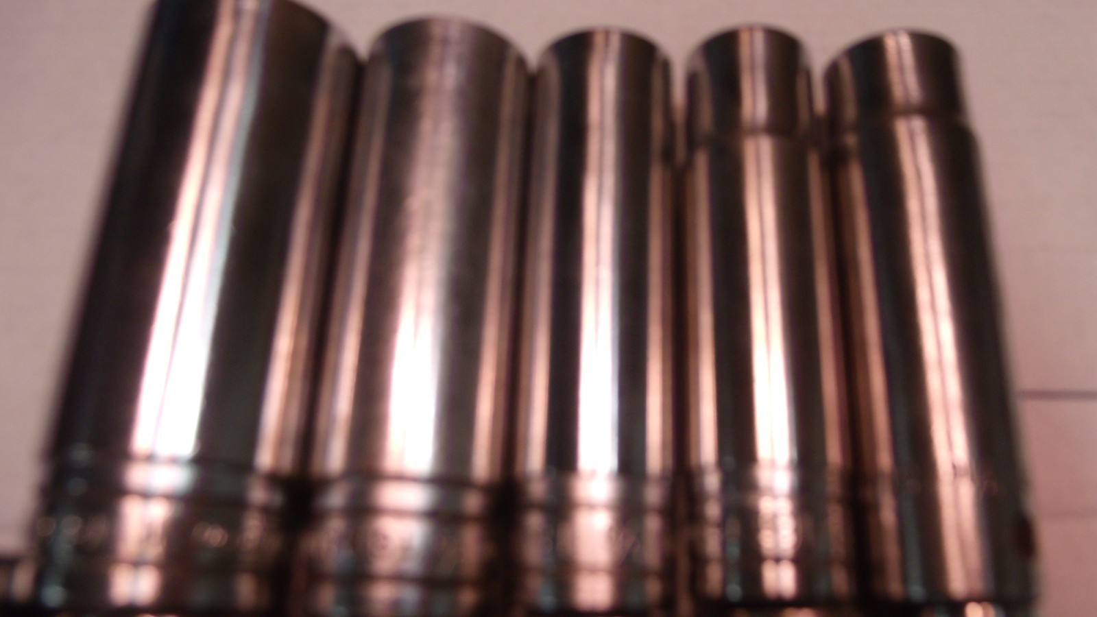 11 «SNAP-ON» U.S.A. 1/2″ DRIVE DEEP SOCKETS(5 ARE 6 POINT AND 6 ARE 12 POINT.)
