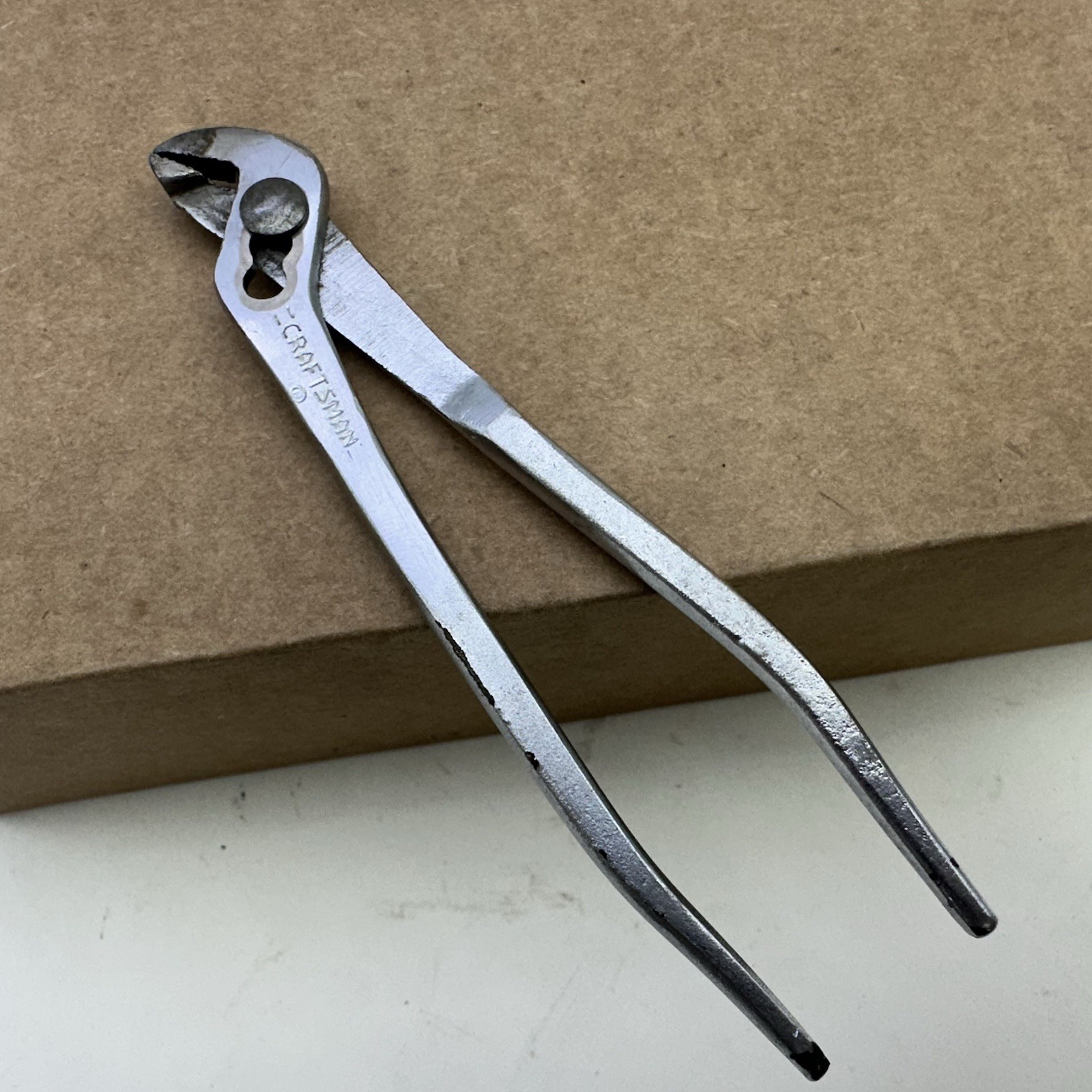Vintage =CRAFTSMAN= Circle P ℗ Mini Adjustable Slip Joint Ignition Pliers 5″ USA