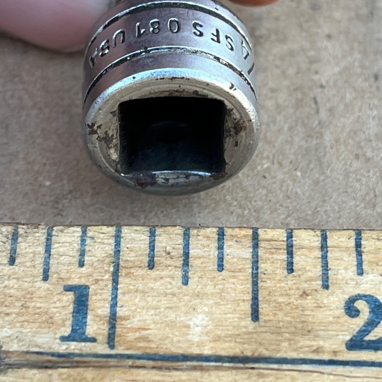 Snap On SFS081 1/4” inch SAE 3/8” Drive 6 Point Deep Socket – a