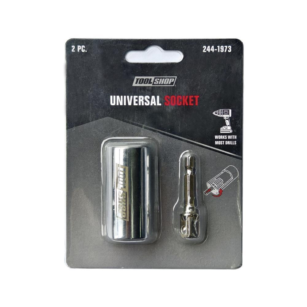 3/8″ Drive Universal Socket 2 Piece Set Fits 1/4″ – 3/4″ Standard & 7-19 Metric