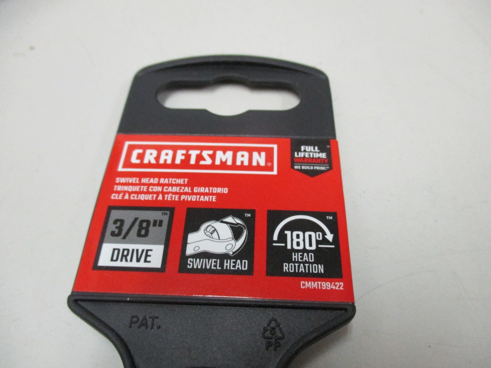 Craftsman CMMT99422 Ratchet 72-Tooth 3/8″ Drive Swivel Head 180° Rotation