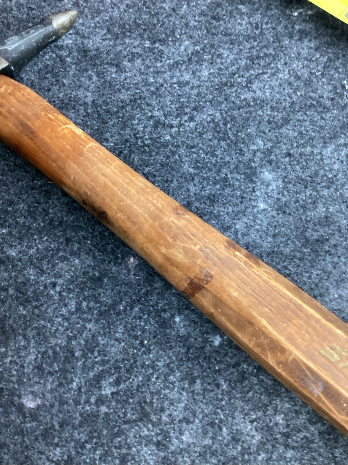 Vintage Snap On Tools BF6118 Auto Body Wood Handle Short Pick Hammer