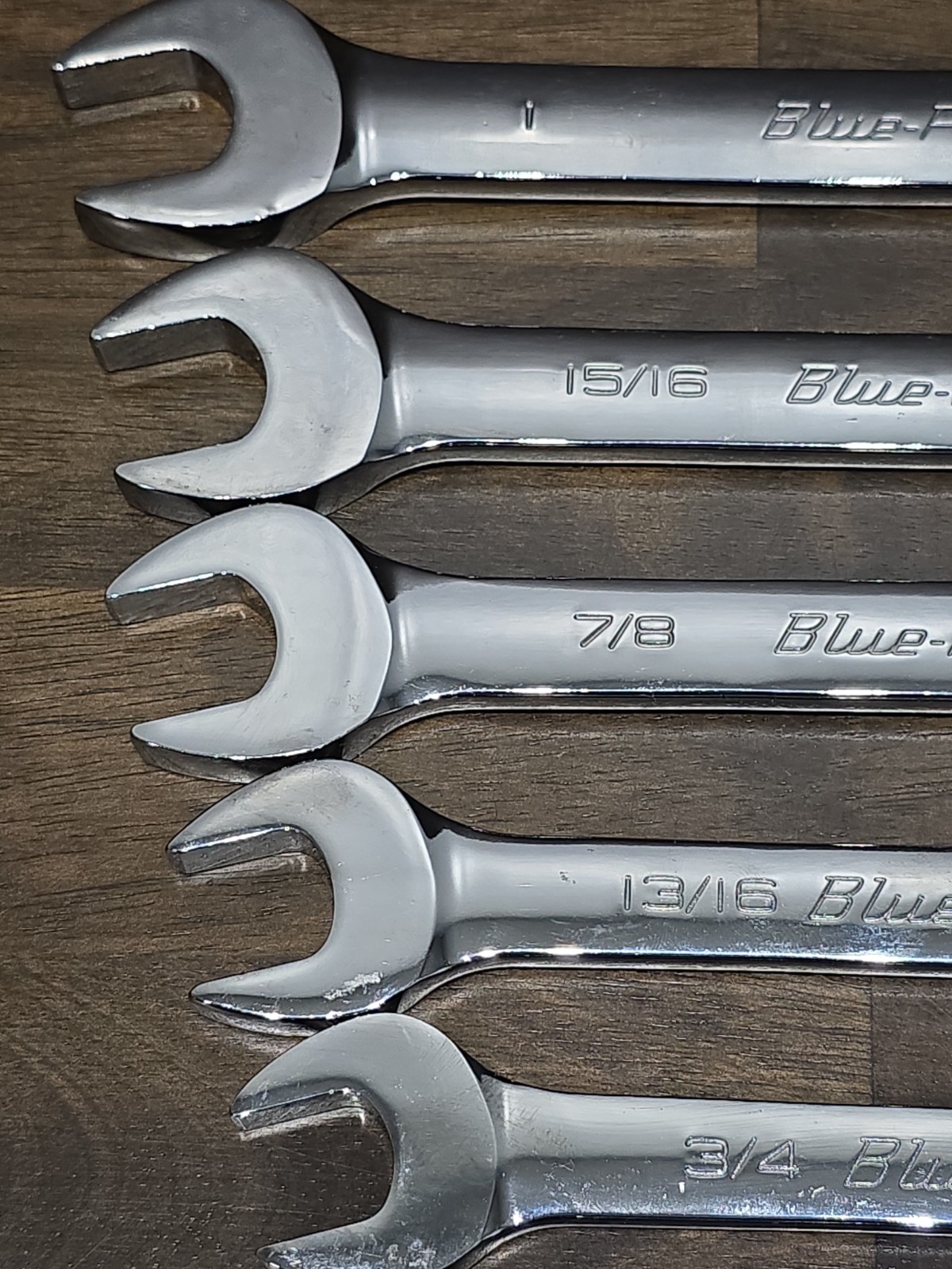 10 pc set-Blue Point USA By Snap On SAE Combination Wrench Set 3/8″-1″ – NO 1/2