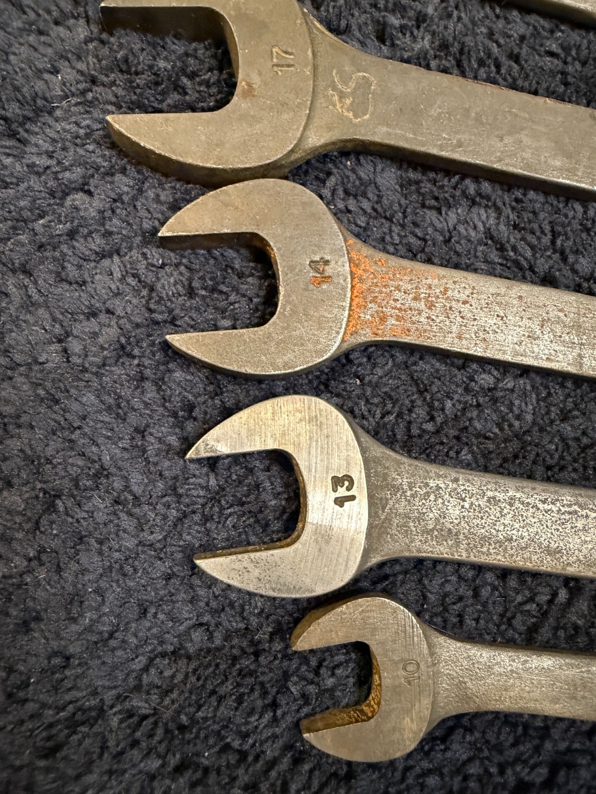 Snap-on 5 Piece Combination Wrench Set, GOEX See description for sizes. USED
