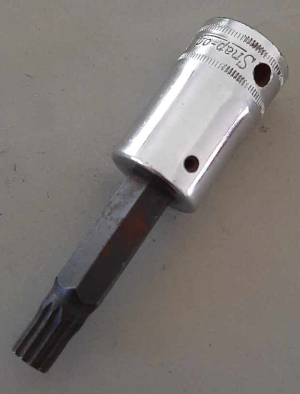 Snap-on STSM10B 1/2″ Drive 10mm Triple Square Bit Driver Socket USA 627