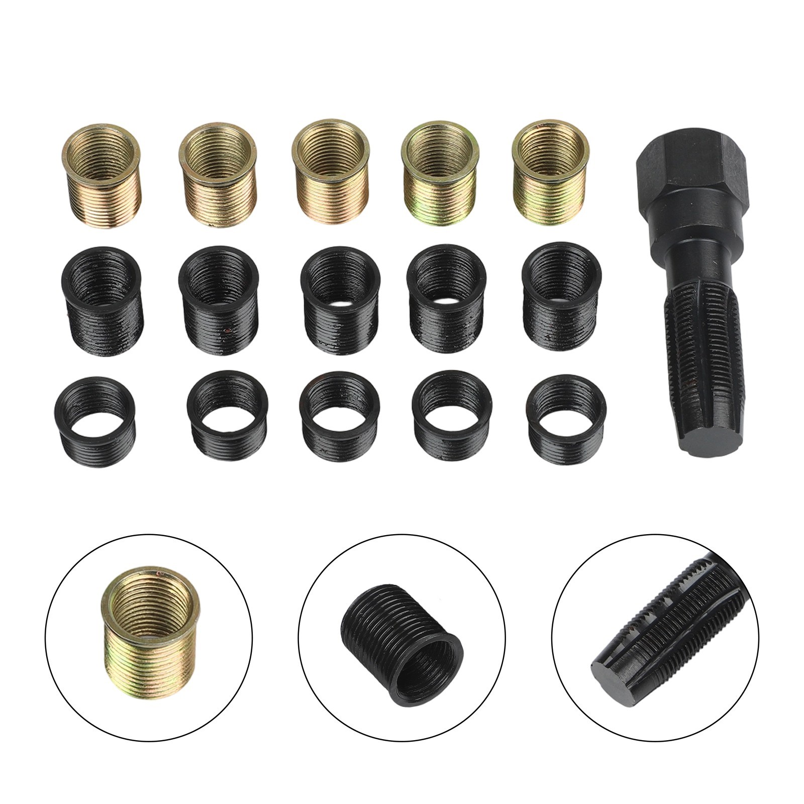 Complete Spark Thread Repair Kit For M14x125 for Cars and Lawn Equipment Repair