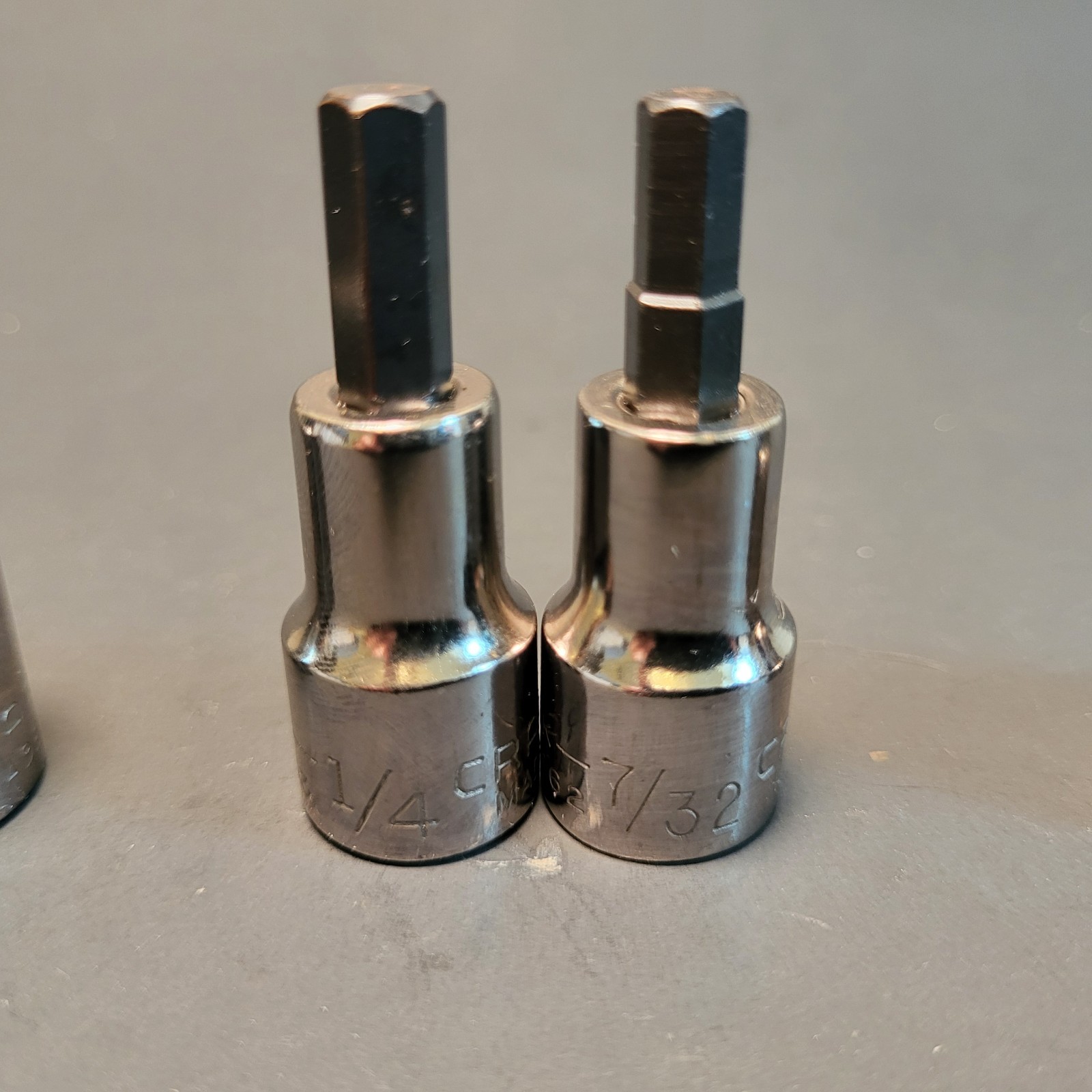 Craftsman USA 6 pc hex socket set 3/8” drive excellent condition 5/32”-3/8” 3444