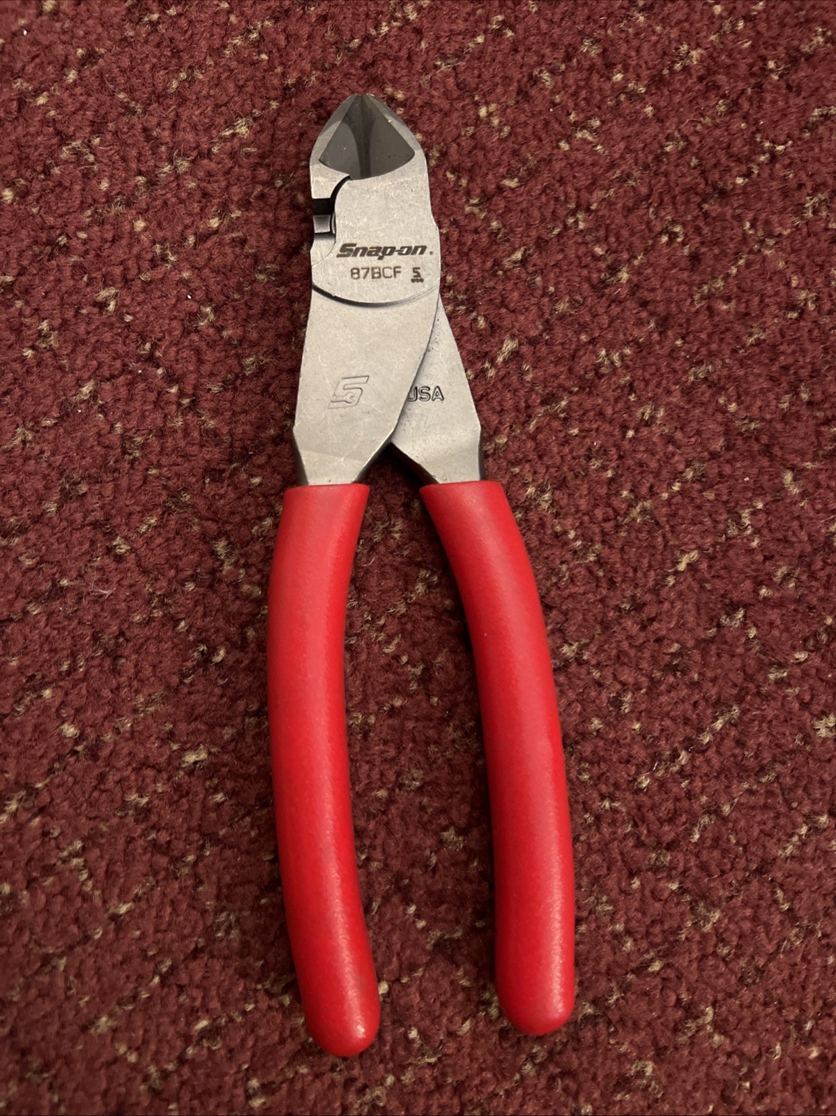 Snap On Tools 87BCF Soft Grip Vector Edge Diagonal Cutter Pliers 7.5″ NEW 🔥