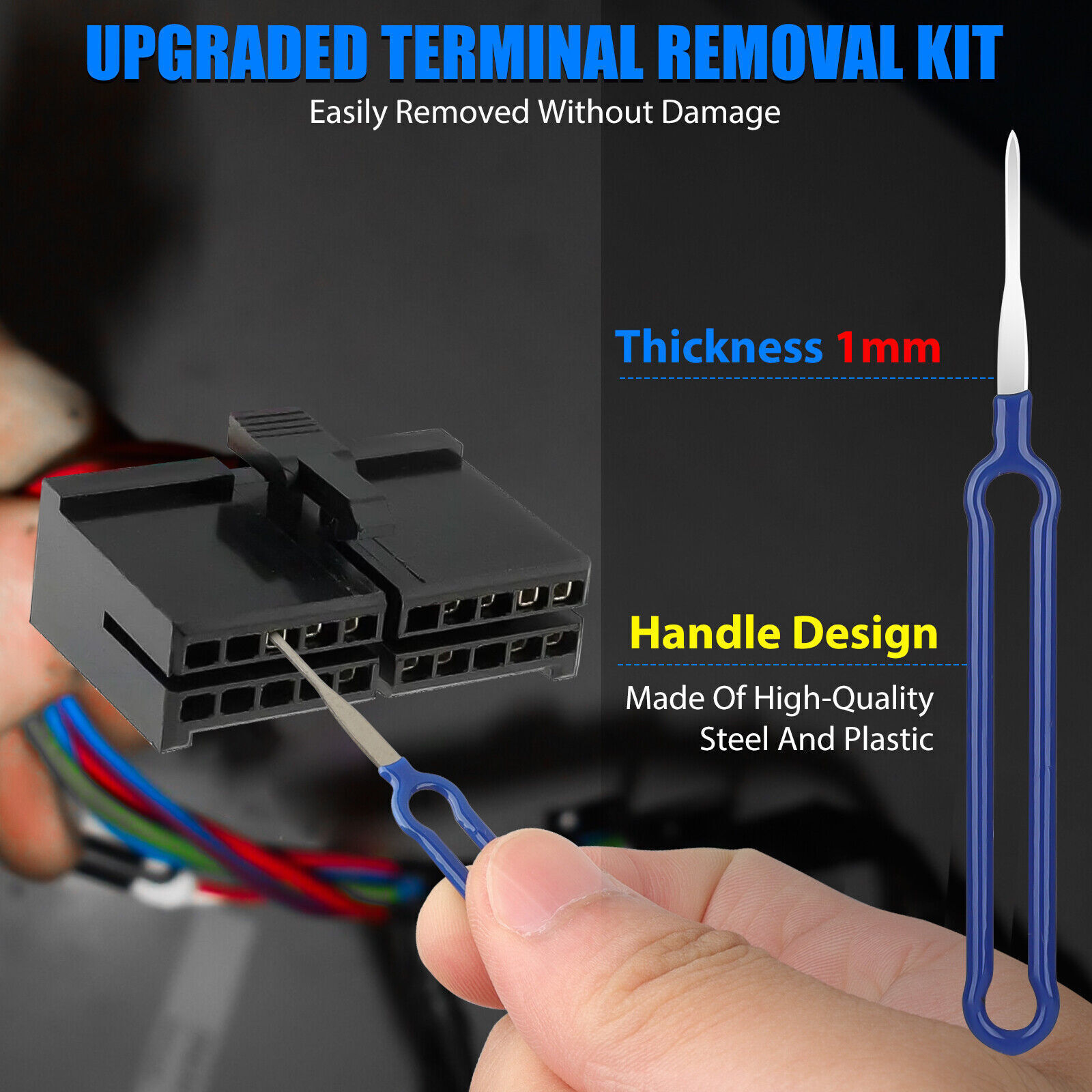 36Pcs Terminal Removal Tool Kit, Electrical Connector Pin Removal Tool Kit