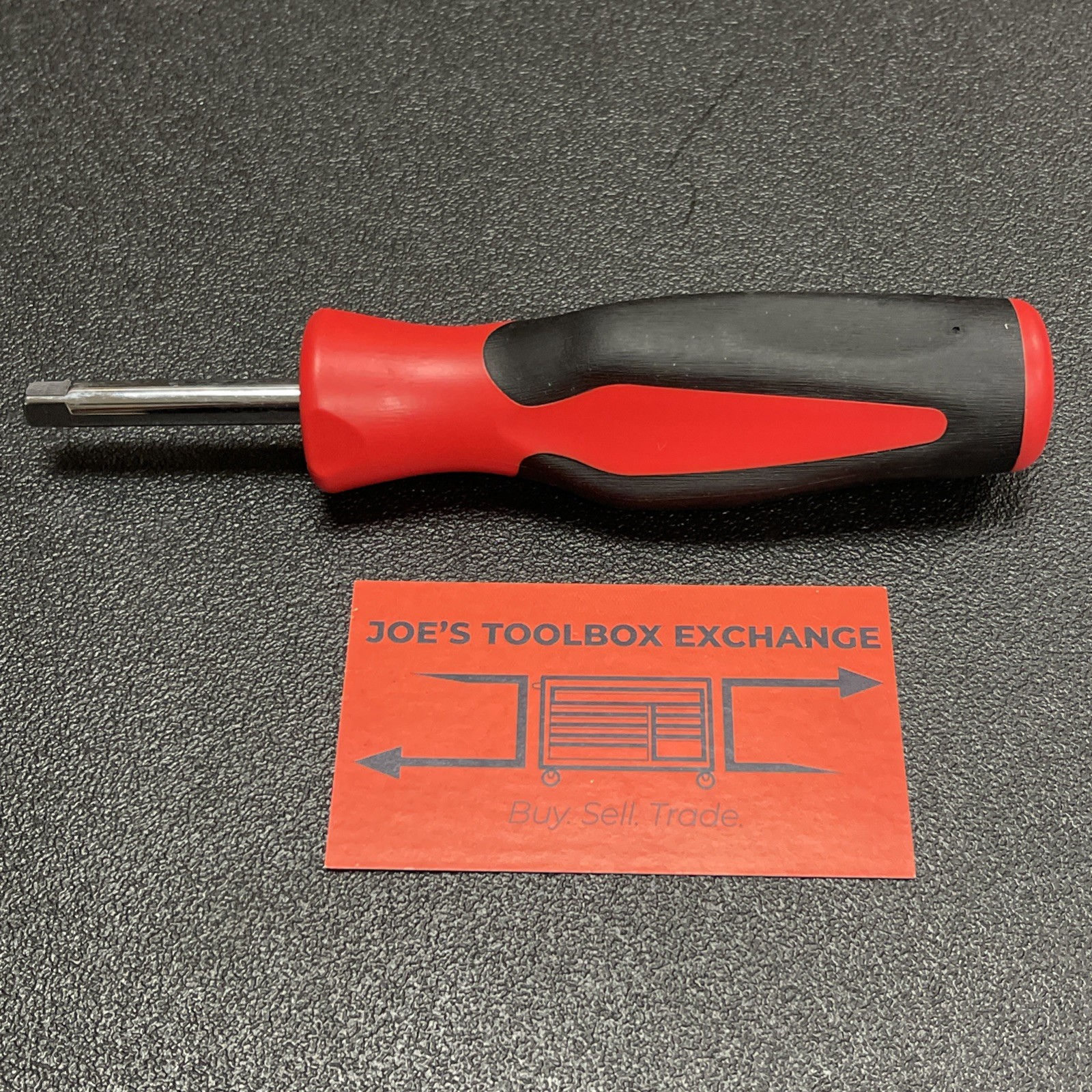 Snap-on Tools USA NEW RED 1/4″ Drive Soft Grip Standard Shank Driver SGT4B