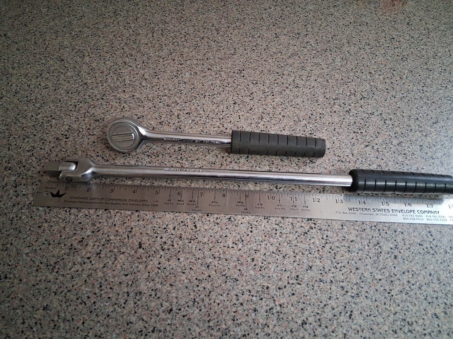 Wright Tools USA 4438 Flex Head 18” Breaker Bar 1/2″ Dr., 4400 62 Ratchet