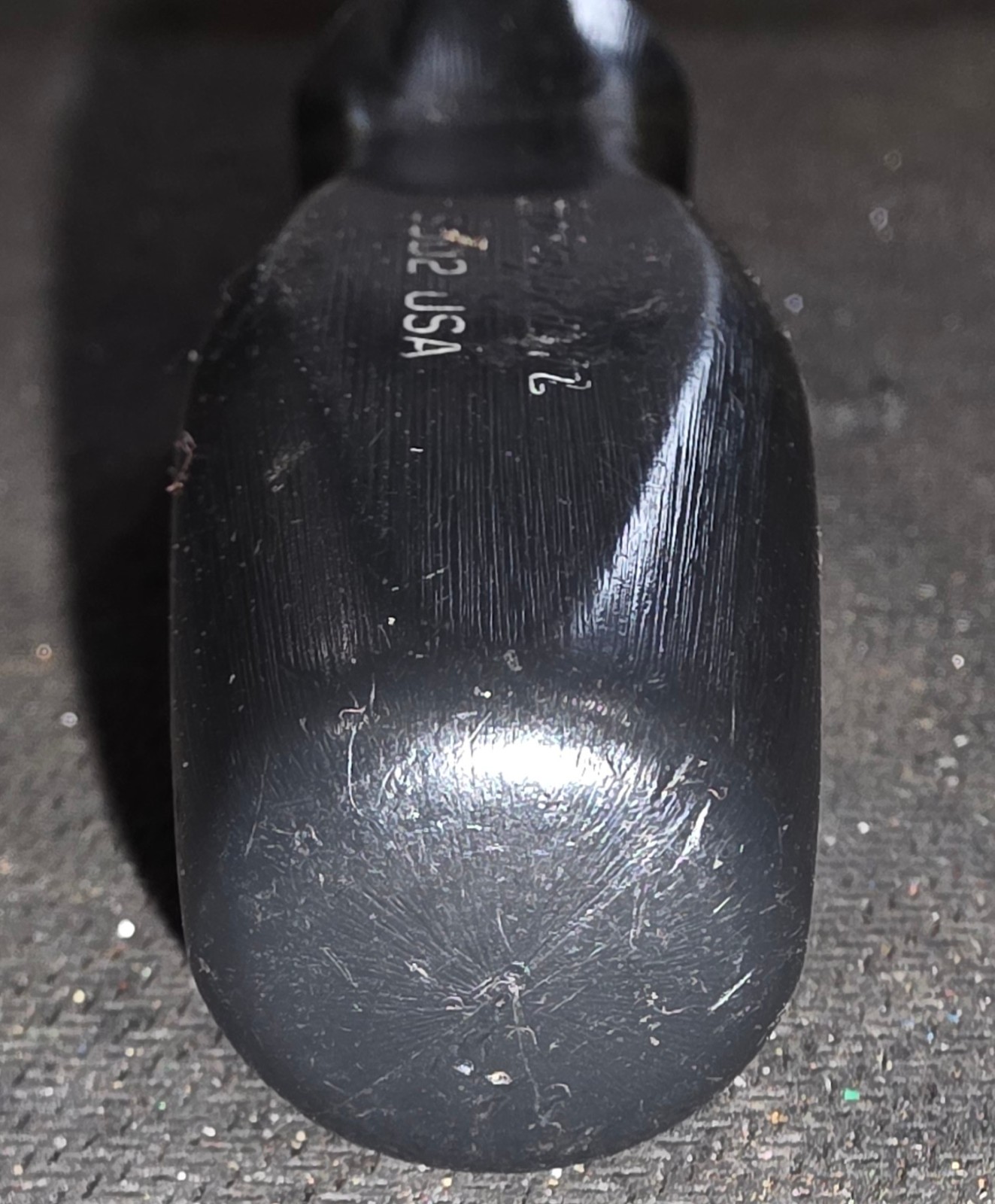 SNAP ON SDD2 BLACK HARD HANDLE FLAT SLOTTED BLADE SCREWDRIVER 6-3/8″ USA