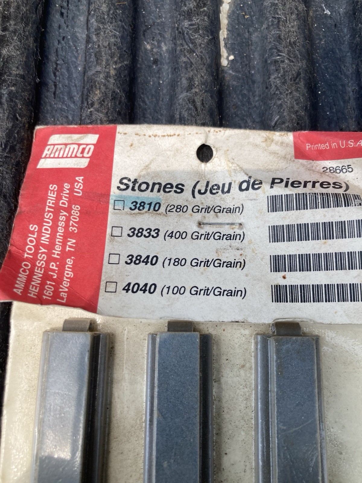 Original Ammco 3810 280 Grit Stones For Cylinder Hone NOS