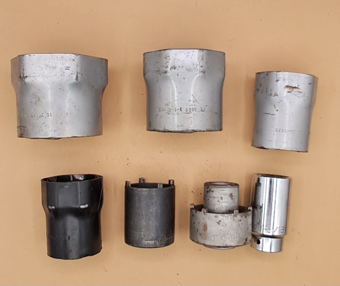 7 PIECE HEAVY DUTY AXLE NUT SOCKET SET